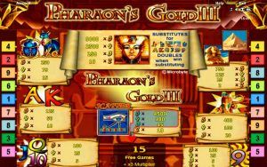 Pharaohs Gold 3 играть бесплатно